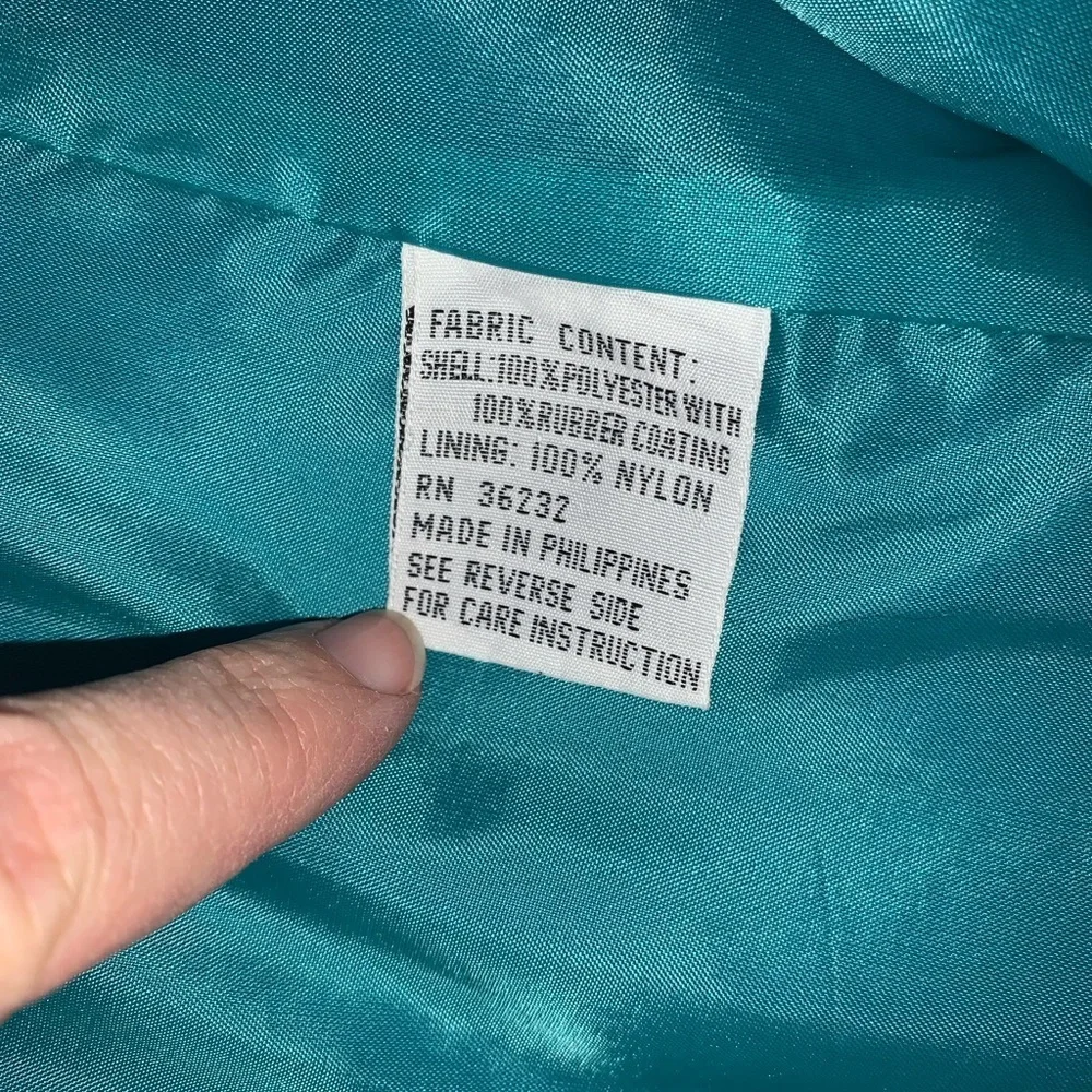 J. Gallery Purple and Teal long double breasted trench coat vintage 80’s size 12